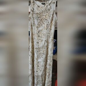 Floral Beige and Brown Skirt